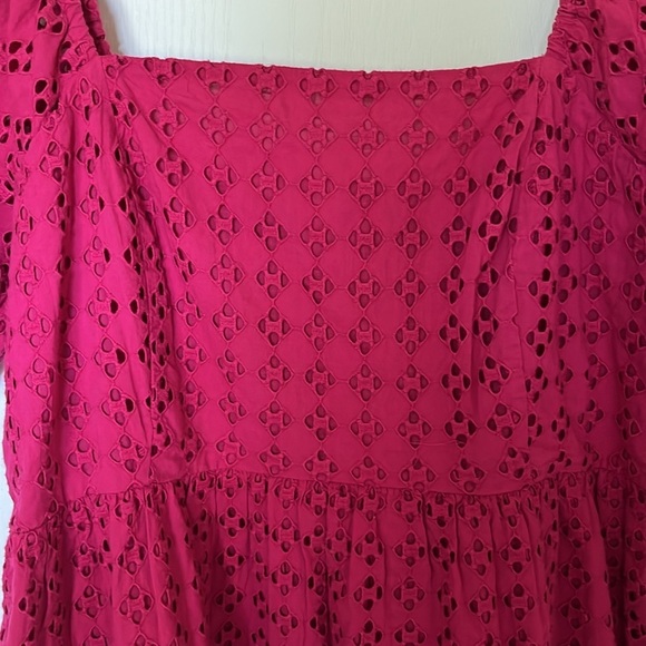 🆕 La Blanca Resortwear Dress Coverup Magenta Size L - Picture 5 of 11